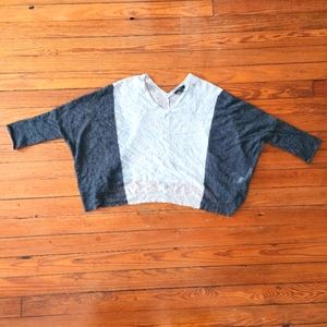 DIESEL M-SPLITTY Sheer Layering Sweater